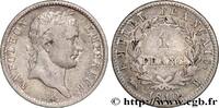 FRANKREICH 1 franc Napoléon Ier tête laurée, Empire français GESCHICHTE FRANKREICHS Rouen 1810 (23mm, 5,05g, 6h) -