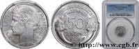 FRANKREICH 50 centimes Morlon, légère VIERTE FRANZOSISCHE REPUBLIK Beaumont-le-Roger 1947 (18mm, 0,70g, 6h) -
