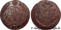 RUSSLAND - KATHARINA II 5 Kopecks RUSSLAND - KATHARINA II Ekaterinbourg 1776 (40,5mm, 54,71g, 12h) -