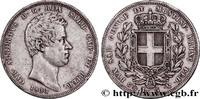 ITALIEN - KÖNIGREICH SARDINIEN - KARL ALBERT 5 Lire ITALIEN - KÖNIGREICH SARDINIEN - KARL ALBERT Gênes 1833 (37mm, 24,94g, 6h) -