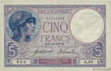 FRANKREICH 5 Francs FEMME CASQUÉE FRANKREICH 5 Francs FEMME CASQUÉE 1917 fVZ -
