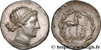 Hellenistic 2 (188 BC to 30 BC) Tétradrachme stéphanophore AEOLIEN - KYME Éolide, Cymé, monétaire Kallias c. 160 AC. (31,5mm, 16,86g, 12h) -