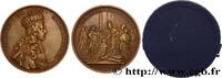 FRANKREICH Médaille, Sacre de Louis XV, refrappe LOUIS XV DIT LE BIEN AIMÉ Monnaie de Paris (1722) (72mm, 202,81g, 12h) -