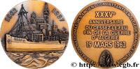 FRANKREICH Médaille, 35e anniversaire du Cessez-le-feu, fin d ALGÉRIE 1962 (79mm, 186,82g, 12h) -