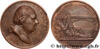 FRANKREICH Médaille, Pont sur la Dordogne PONTS 1820 (50,5mm, 42,29g, 12h) -