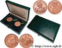 FRANKREICH Coffret de 2 essais de 10 francs Conquête de l’Esp FUNFTE FRANZOSISCHE REPUBLIK Pessac 1983 (26mm, 10g, 6h) -