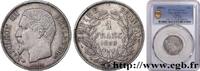 FRANKREICH 1 franc Napoléon III, tête nue ZWEITES KAISERREICH Paris 1859 (23mm, 5g, 6h) -