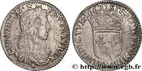 FRANKREICH Douzième d'écu, portrait apollinien LOUIS XIV THE SUN KING Toulouse 1662 (20mm, 2,23g, 6h) -