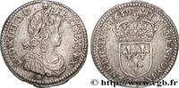 FRANKREICH Douzième d'écu, portrait à la mèche longue LOUIS XIV THE SUN KING Limoges 1659 (20,5mm, 2,18g, 6h) -