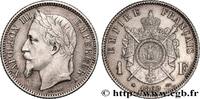 FRANKREICH 1 franc Napoléon III, tête laurée ZWEITES KAISERREICH Paris 1869 (23mm, 4,96g, 6h) -