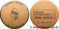 FRANKREICH Médaille, Fédération de la Gironde de la ligue de BORDELAIS - VILLES, ENTREPRISES ET VINS 33 - Gironde 2007 (69mm, 122,72g, 12h) -