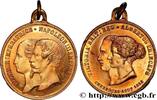 FRANKREICH Médaillette, Visite de la reine Victoria et du pri SECOND EMPIRE 1858 (27mm, 4,19g, 12h) -