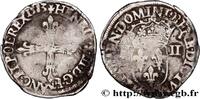 FRANKREICH Quart d'écu, croix de face HENRY III Nantes 1583 (28,5mm, 9,51g, 2h) -