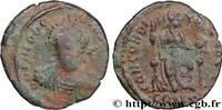 THE END OF EMPIRE(363 AD to 476 AD) Nummus, (PB, Æ 3) THEODOSIUS II Constantinople 401-403 (17mm, 2,08g, 6h) -