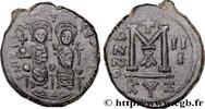 THE EMPIRE FROM ANASTASIUS TO MAURICE TIBERIUS (49 Follis JUSTINUS II und SOPHIE Cyzique 567-568 (31mm, 14,82g, 12h) -