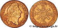FRANKREICH Louis d'or aux quatre L LOUIS XIV THE SUN KING Dijon 1694 (24,5mm, 6,77g, 6h) -