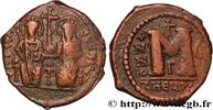 THE EMPIRE FROM ANASTASIUS TO MAURICE TIBERIUS (49 Follis JUSTINUS II und SOPHIE Theoupolis (Antioche) 571-572 (32,5mm, 14,72g, 6h) -