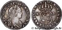 FRANKREICH X sols de Navarre LOUIS XV THE WELL-BELOVED Rennes 1719 (19,5mm, 2,05g, 6h) -