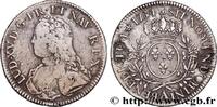 FRANKREICH Écu aux branches d'olivier, buste habillé LOUIS XV THE WELL-BELOVED Paris 1734 (41,5mm, 28,5g, 6h) -