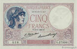 FRANKREICH 5 Francs FEMME CASQUÉE FRANKREICH 5 Francs FEMME CASQUÉE 1927 fST -