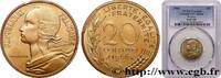 FRANKREICH 20 centimes Marianne FUNFTE FRANZOSISCHE REPUBLIK Paris 1966 (23,5mm, g, 6h) -