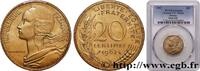 FRANKREICH 20 centimes Marianne FUNFTE FRANZOSISCHE REPUBLIK Paris 1967 (23,5mm, 4g, 6h) -