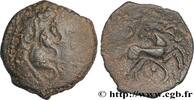 Bronze au cheval androcéphale casqué c. 80-60 AC. FRANKREICH PICTONES / MITTELWESTGALLIEN, UNBEKANNT  c. 80-60 AC. (17,5mm, 2,11g, 10h) S/fSS