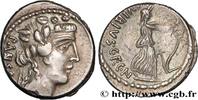 THE REPUBLIC (280 BC to 27 BC) Denier VIBIA Rome 90 AC. (18mm, 3,79g, 5h) -