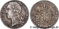 FRANKREICH Dixième d'écu aux branches d’olivier, tête ceinte LOUIS XV THE WELL-BELOVED Metz 1743 (21mm, 2,92g, 6h) -