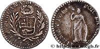 PERU 1/2 Real PERU Lima 1855 (15,5mm, 1,43g, 6h) -
