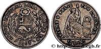 PERU 1/2 Dinero “Liberté” PERU Lima 1863 (15mm, 1,21g, 6h) -