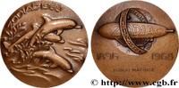 FRANKREICH Médaille, Zodiac ANIMAUX 1968 (58,5mm, 117,57g, 12h) -