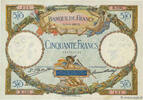 FRANKREICH 50 Francs LUC OLIVIER MERSON FRANKREICH 50 Francs LUC OLIVIER MERSON 1927 fVZ -