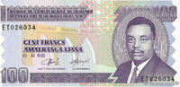 BURUNDI 100 Francs BURUNDI 100 Francs 1993 ST -