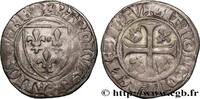 FRANKREICH Blanc dit guénar CHARLES VI THE MAD OR THE WELL-BELOVED Troyes n.d. (25mm, 2,95g, 3h) -