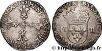 FRANKREICH Quart d'écu, croix feuillue de face HENRY IV Rennes 1602 (30mm, 9,49g, 10h) -