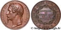 FRANKREICH Médaille, Loterie du Musée Napoléon SECOND EMPIRE 80 - Amiens 1861 (50mm, 64,75g, 12h) -