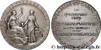 FRANKREICH Médaille, Compagnie Universelle du Canal maritime ÉGYPTE - CANAL DE SUEZ 1869 (42mm, 40,92g, 12h) -