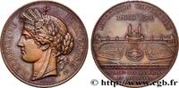 FRANKREICH Médaille, Palais du Trocadéro, Exposition Universe EXPOSITIONS UNIVERSELLES 75 - Paris 1878 (50,5mm, 57,42g, 12h) -