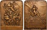 FRANKREICH Plaquette, Union des Sociétés d’éducation physique ARMÉES n.d. (51mm, 46,56g, 12h) -