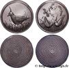 FRANKREICH Médaille animalière - Vanneau, Épreuves de contrôl ANIMAUX Monnaie de Paris 1985 (84mm, 842,36g, 12h) -