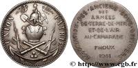 FRANKREICH Médaille, Association des anciens sous-officiers ARMÉES 1951 (36,5mm, 30,21g, 12h) -