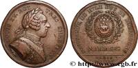 FRANKREICH Médaille, Naissance de Louis, duc de Bourgogne LOUIS XV DIT LE BIEN AIMÉ 1751 (33,5mm, 18,19g, 12h) -