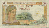 FRANKREICH 50 Francs CÉRÈS modifié FRANKREICH 50 Francs CÉRÈS modifié 1940 S -
