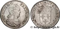 FRANKREICH Quart d'écu, portait à la mèche longue LOUIS XIV THE SUN KING Paris 1650 (27mm, 6,86g, 6h) -