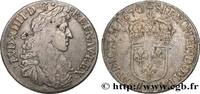 FRANKREICH Demi-écu, portrait apollinien LOUIS XIV THE SUN KING Lyon 1670 (32mm, 13,41g, 6h) -