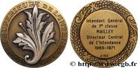 FRANKREICH Médaille, École Supérieure de l’Intendance ARMÉES 1971 (50mm, 69,89g, 12h) -