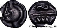 FRANKREICH Potin aux chevrons, classe Ib GALLIEN - BELGICA - BELLOVACI (Region die Beauvais) Beauvais (60) c. 50-20 AC. (15mm, 2,11g, 9h) -