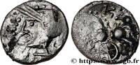FRANKREICH Denier KALETEDOY à la rouelle GALLIEN - BELGICA - LINGONES (Region die Langres) c. 80-50 AC. (13,5mm, 1,64g, 12h) -