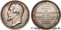 FRANKREICH Médaille, Comité impérial des travaux historiques SECOND EMPIRE 1858 (34,5mm, 19,89g, 12h) -